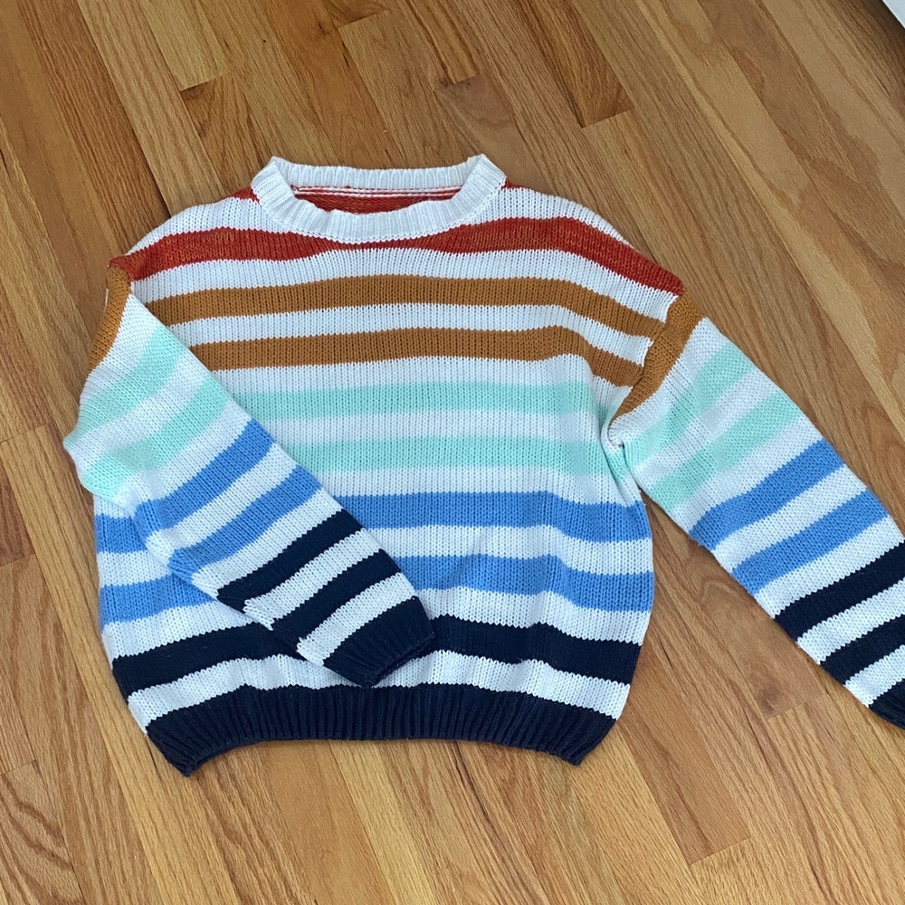 Striped Multicolor Women's Sweater M